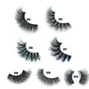 Faux-cils en Faux vison 6D, 5 paires, naturels, longue bande complète, Extension de cils croisés, cosmétiques pour les yeux faits à la main, outils de maquillage