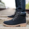 2018 New Arrival Spring Autumn Boots Men Suede Leather Unisex Style Fashion Male Work Shoes Lover Martin Boot Large size