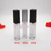 Hot 7ml vierkante lip glanzend buis lege make-up lip glanst fles met led licht spiegel duidelijke cosmetische containers make-up gereedschap DHL