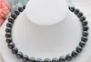 FREE SHIPPING > Huge 18" 12-13mm ROUND BLACK Freshwater cultured PEARL NECKLACE
