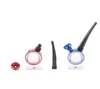 Magnifying glass hookah glass bongs accessories   , Glass Smoking Pipes colorful mini multi-colors Hand Pipes Best Spoon glas