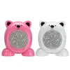 220V 360W Cartoon Bear Style Heater Fan Portable Mini Ljuddämpare Elvärmare Fan - Rosa