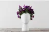 Ev dekor adam kafa çiçek vazo yaratıcı saksı yetiştiricilerinin seramik vazo siyah beyaz