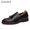 CIMIM marque hommes chaussures formelles en cuir de luxe hommes bout pointu chaussures habillées fête mariage pour homme grande taille mocassins men1