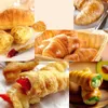 Croissants Horn Mold Spiral Tube Stainless Steel Baking Cones Pastry Roll Bread Mould Baked Bakeware Dessert KitchenTool