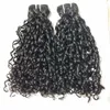 Lovely Super Double Drawn Pixie Curl Virgin Funmi Hair Cuticle Aligned Weave for woman