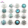 whole 50pcsLot High quality mix styles Fashion 18mm metal rhinestone snap buttons fit noosa chunks Ginger bracelet Necklace e7487056