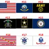 3x5ft Bandera de EE. UU. Bandera del estado de Mississippi Banderas confederadas 90 * 150 cm Bandera del ejército de EE. UU. Airforce Marine Corp Navy Banner envío gratis HHA1422