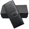 School Supplies Good Quality M Pens case gift pen bag Black leather Famous M pouchs