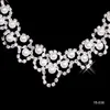 패션 웨딩 신부 보석 세트 파티 목걸이 귀걸이 주얼리 세트 모조 다이아몬드 시뮬레이션 보석류 액세서리 150366436001