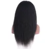 Indian Kinky Straight Lace Front Wigs with Baby Hair 8-24 inch Remy Human Hair Wig for Black Women