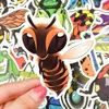 50 stks waterdichte natuur insecten vinylstickers bom laptop water fles plakboeking bagage skateboard fietsauto voor kinderen tieners diy1360827