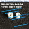 for Wide Angle 40° Wire Guide Set C101+C102 Ø0.20, Ø0.25, Ø0.30mm 431.112, 432.511, 432.512, 431.122, 200431122, 430.586, 100430586, 432.814