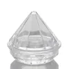 5ml 5g Diamant Shape Cream Box Acrylic Bottle Diamond Cream Nail Glitter Pots Makeup Packing Cream Jars Kosmetisk Förpackning LX8933