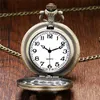 Vintage Antique Special Design Pocket Watch Anime Cosplay Quartz Analog Clock Gifts with Arabic Number Necklace Chain