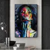 Rua graffiti arte da parede impressões em tela abstrata pop art meninas pinturas em tela na parede fotos para casa decor306o