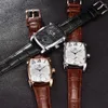 Reloj Hombre 2019 Benyar Brand Business Men Watch Mężczyźni Wodoodporny Skórzany Prostokąt Kwarcowy Zegarek Kwarcowy Mężczyzna Zegar Relogio Masculino