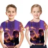 Wholesale sales 2019 Sweet Dreams 3D digital printing cartoon dragon master summer cotton short sleeve fabric comfortable for children