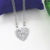 I love you broken heart necklace best friends pendant necklaces boys girls lover gift fashion jewelry