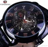 Forsining Roman Rétro Série 3D Logo Designer Cadran Hommes Montres Top Marque De Luxe Mécanique Mâle Squelette Montre-Bracelet Horloge Hommes