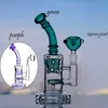 8,4 inch dikke bedwelmende glazen dab-rigs waterpijpen waterpijpen waterleidingen unieke bong recycler olie met 14 mm verbinding