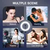 Video Light Dimble LED Selfie Ring Light USB Ring Lamp Pography Light With Phone Holder 2M TripoD Stand för Makeup YouTube3010612