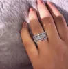 Elegancki srebrny kolor kryształowy pierścień kryształowy kryształowy pierścionki miłosne ze stali nierdzewnej dla kobiet Wedding zaręczynowe prezenty biżuterii1810
