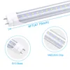 T8 4FT LED Light Bulbs, T12 4 Foot LED Tubes Replacement for Fluorescent Fixtures, Clear, Dual Ended Power, Bypass Ballast, Garage Warehouse 4' Shop Lights