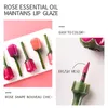 HANDAIYAN Rose Mirror 3D Moisturizing Lip Gloss glassa Crystal Lips Glossing Olio liquido Manutenzione 5 colori 6PCS