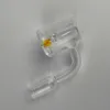 25mm CAD Quartz Banger Rökningstillbehör Thermochromic Bucket Core Rvan Shore Nail With Yellow Domeless Quartz Nails For Glass Water Pipes