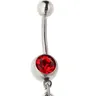 Fashion-Best Quality and Price Wholesale-Body Piercing Jewelry Belly Ring Navel Ring Cherry Dangle Ring (5PCS / LOT)