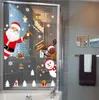 Weihnachtsdekoration, großer Schneemann, Rentier, Weihnachtsmann, Weihnachtsbaum, Fensteraufkleber, hängende Ornamente, Aufkleber, Winterwunderland, Weihnachtsfeiertag