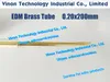 Tube en laiton de 0,2 x 200 mm à canal unique (100 PCS/LOT), tube d'électrode de tube en laiton EDM Dia. = 0,2 mm L = 200 mm pour le perçage EDM à petit trou