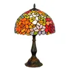 American pastoral creative lamp stained glass table lamps rose bedroom bedside Tiffany hotel bar lighting