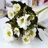 5 sztuk / partia sztuczny jedwabny kwiat jesień chryzantema mały kwiat wiśniowych azalia fałszywych kwiatów wesele wystrój domu biuro ogród