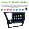 Sistema di navigazione GPS Unità di testa video per auto 9 pollici Android per 2014-2017 HONDA CIVIC Auto Stereo Supporto Telecamera per la retromarcia USB