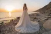 Asaf Dadush 2019 Robes De Mariée Col En Cou De Bijou Dentelle Robes De Mariée Cap Sleeve Beach Une Robe De Mariée En Ligne Robe De Mariee