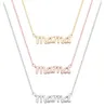Small Mama Mom Mommy Letters Necklace Stamped Word Initial Love Alfabet Mother Halsband för Thanksgiving Mother039S Day Gifts7039367