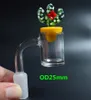 100% Real Quartz Banger met Carb Cap 10mm 14mm 18mm Vrouwelijke Mannelijke 45/90 Graden Quartz Gevaar Nagel voor DAB RIG BONG