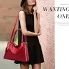 색상 가방 여성 디자이너 가방 패션 가죽 핸드백 크로스 바디 어깨 지갑 Tote Messenger 5 Purse Winered BXGSX