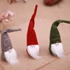 Natal gnome pelúcia desktop decoração ornamentos mini espírito boneca com decoração de spirit longo tampão para home bar suprimentos de natal