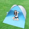 Automatisk camping tält strand tält 2 personer tält instant pop up open anti uv markis tält utomhus solskydd gratis frakt