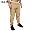 SHUJIN Artı Boyutu 4XLMen Pantolon Hip Hop Harem Joggers Moda Katı Elastik Bel Ince Pantolon Rahat Cepler Erkek Sweatpants Y19061001