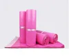 адгезивный пластиковый пакет розовый