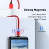 Fil de charge rapide USB de type C, ligne de câble magnétique 2A, chargeur rapide USB pour cordon iPhone 15 avec emballage de vente au détail izeso