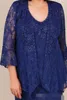 Ann Balon Mother of the Bride Dresses Royal Blue Mermaid Lace Mothers Wedding Gästklänning Ankel längd Plus Size Mother's Gro309V