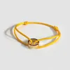 All'ingrosso-gioielli firmati bracciali donna oro Anello singolo amore mano rosso corda nera braccialetti amore per donna braccialetti fascino uomo Pulseras