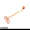 17.5CM Rose Gold Stainless Steel Candle Wick Trimmer Oil Lamp Trim Scissor tijera tesoura Cutter Snuffer Tool Hook