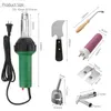 Pistolet thermique 220V 1600W, torche de soudage au sol en plastique PVC, souffleur d'air chaud avec accessoires