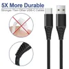 Cavo USB tipo C da 1,2 M Cavo di ricarica rapida QC 3.0 per ricarica rapida 3A per Samsung S9 S8 LG G7